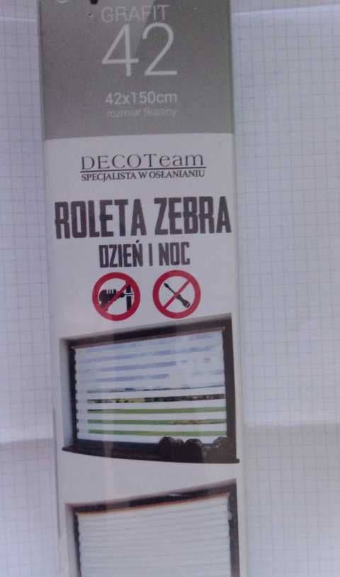 Roleta "Zebra" (dzień i noc) 42 x150 cm