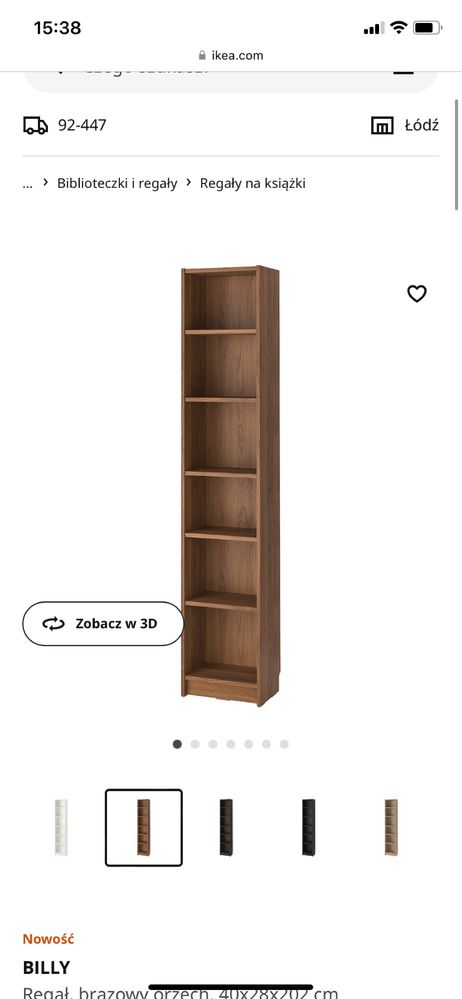 Regał ikea Billy