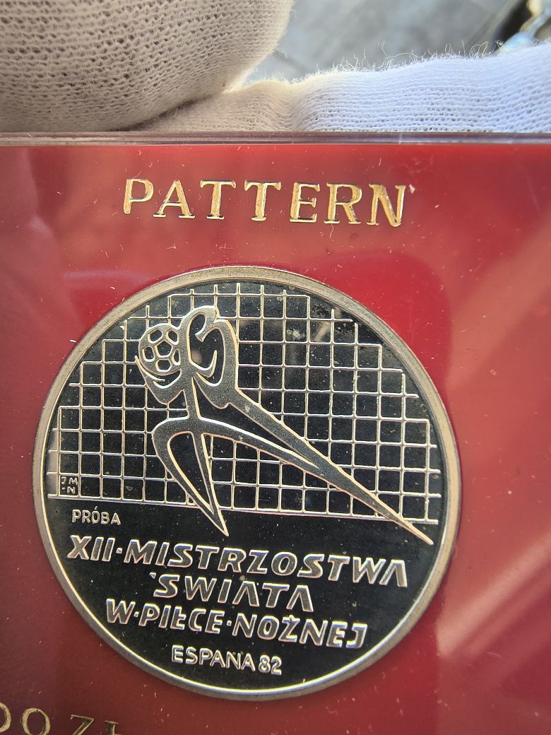 200 złotych 1982 rok XII MS w piłce nożnej Hiszpania Próba