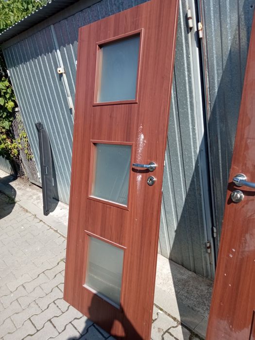 Drzwi wewnętrzne 80cm kompletnie 3 kpl.