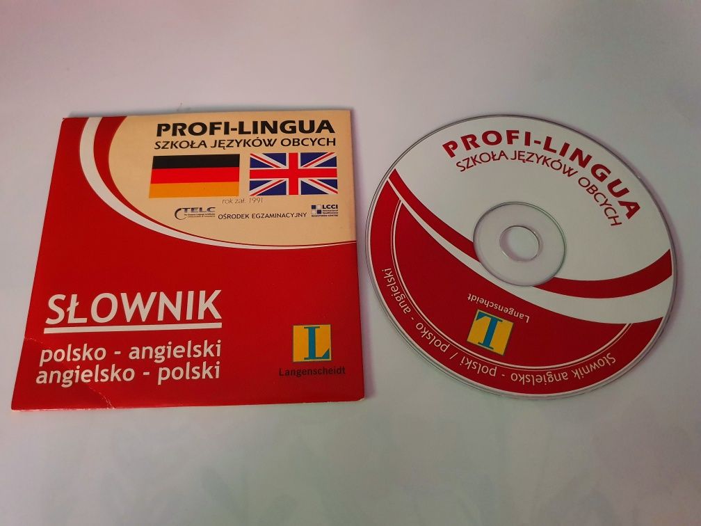 Slownik polsko- angielski, angielsko-polski na CD