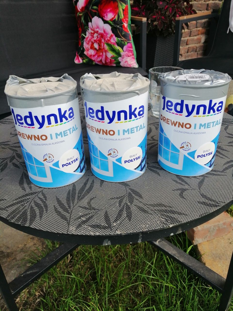 Farby olejne firmy Jedynka, kolor biały połysk