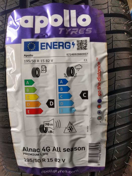 Nowe całoroczne opony Apollo 195/50R15. MONTAŻ GRATIS !!!