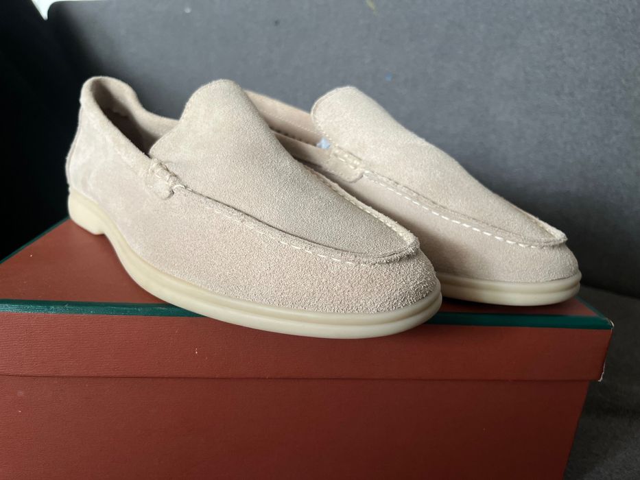 Mokasyny męskie zamszowe