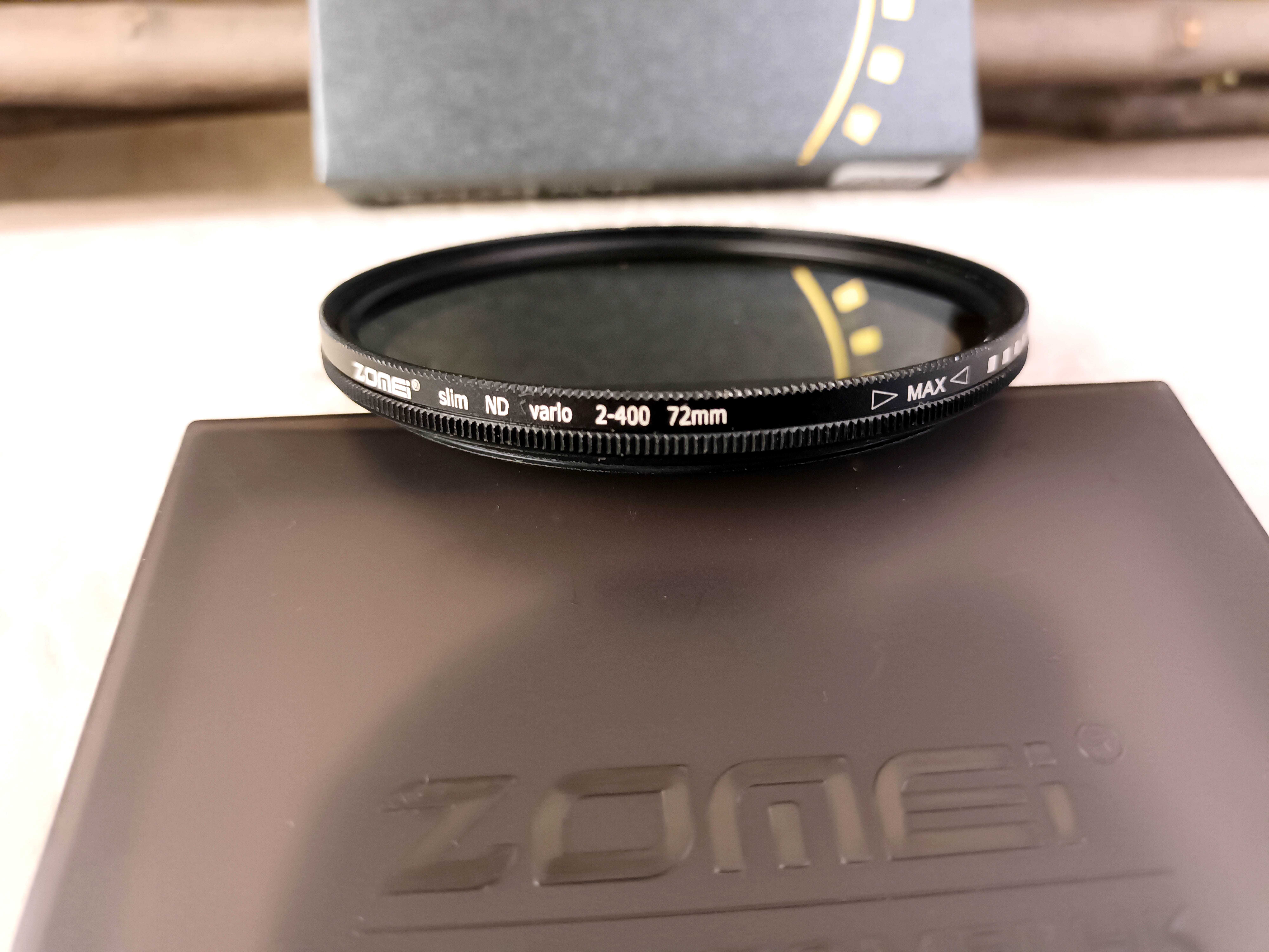 Нейтрально-серый переменной  ND светофильтр ZOMEI HD ND2 ND400 72 мм