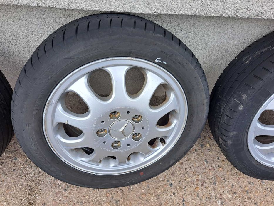 Felgi aluminiowe koła opony lato Mercedes A Klasa W168 kpl