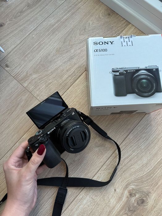Sony A6100 – aparat jak nowy, pełny zestaw, gwarancja 1,5 roku