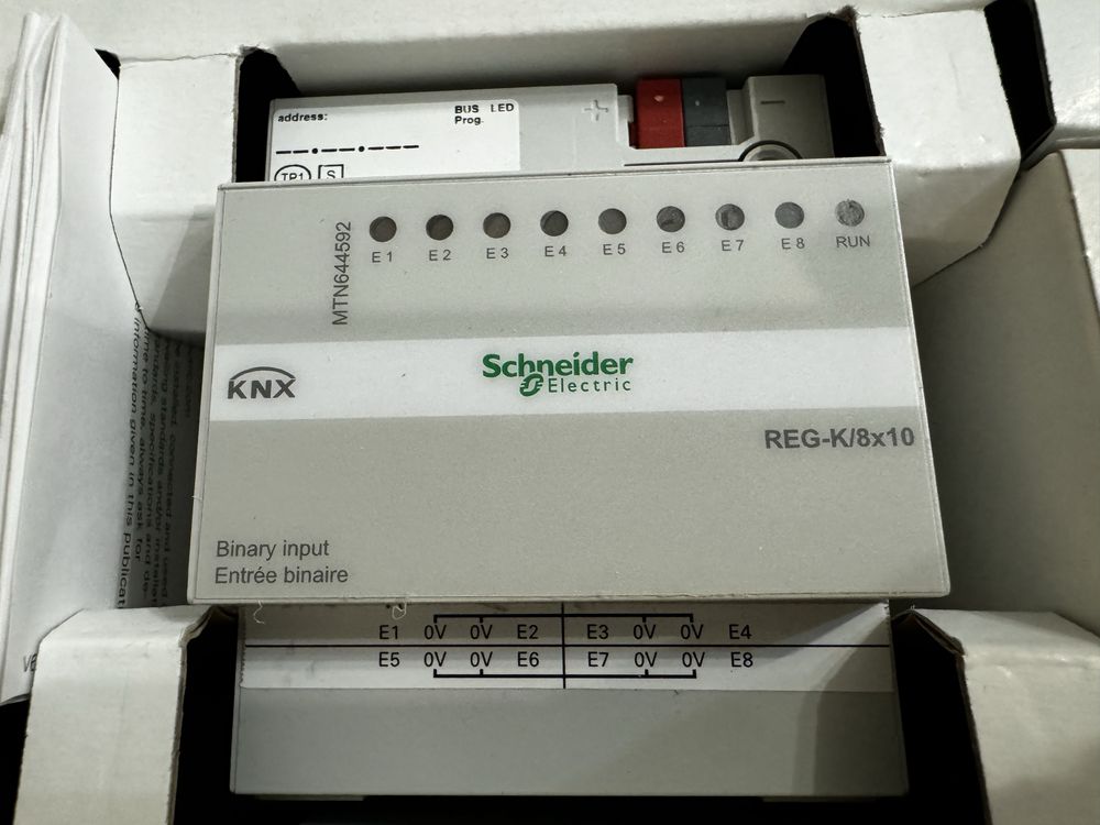 KNX бінарний вхід Schneider REG-K/8X10, (MTN644592)