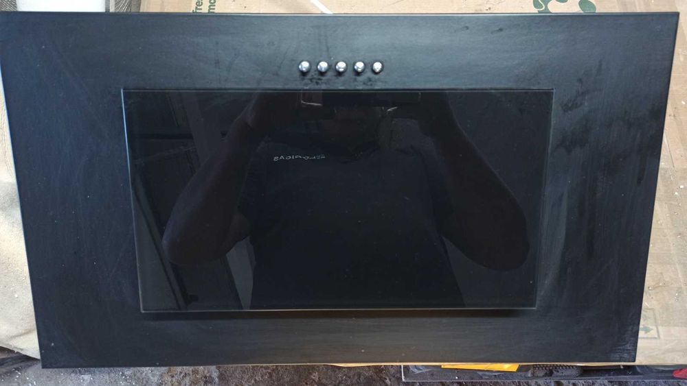 Okap kuchenny kominowy czarny 60 cm