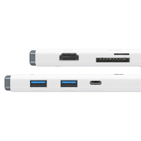 Baseus Lite Series wielofunkcyjny Hub Usb Typ C - 2 x Usb 3.0 / Usb Ty