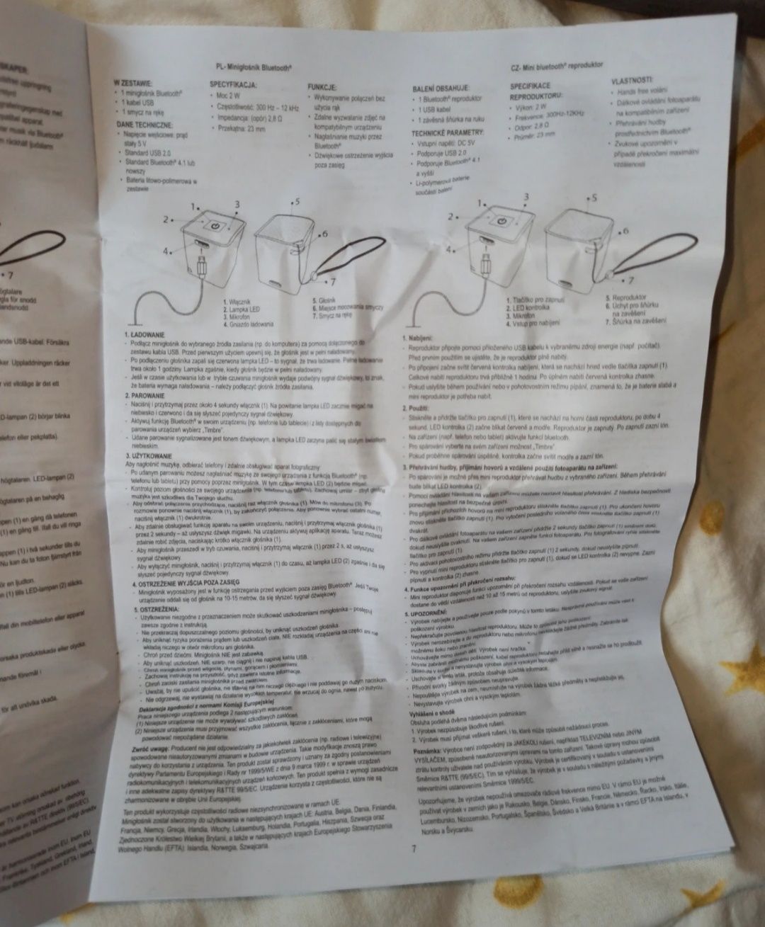 Mini głośnik bluetooth Avon