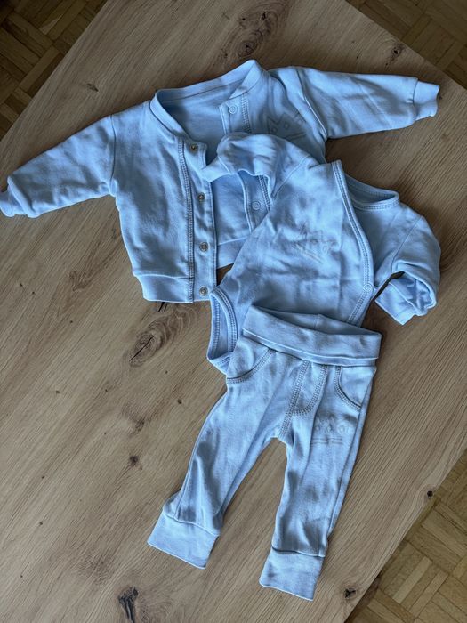 Komplet dres, body, bluza r. 56