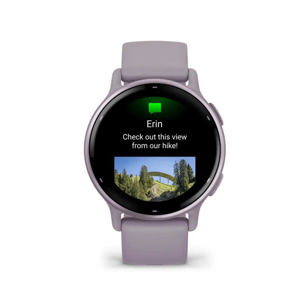 Garmin vivoactive 5 з алюмінієвим безелем металік орхідея 010-02862-13