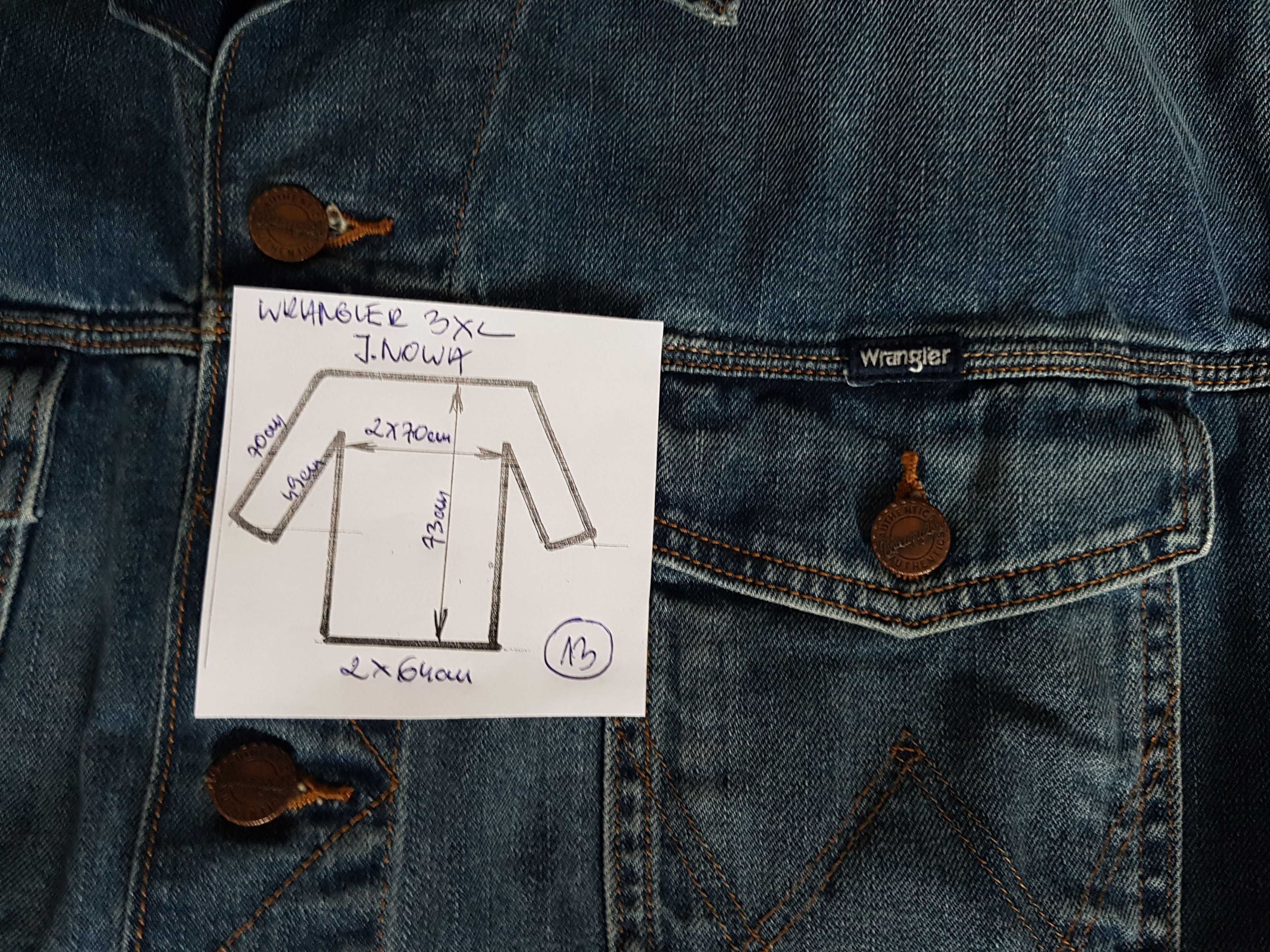 Kurtka Wrangler 3xl pachy:2x70cm dla wielkiego faceta