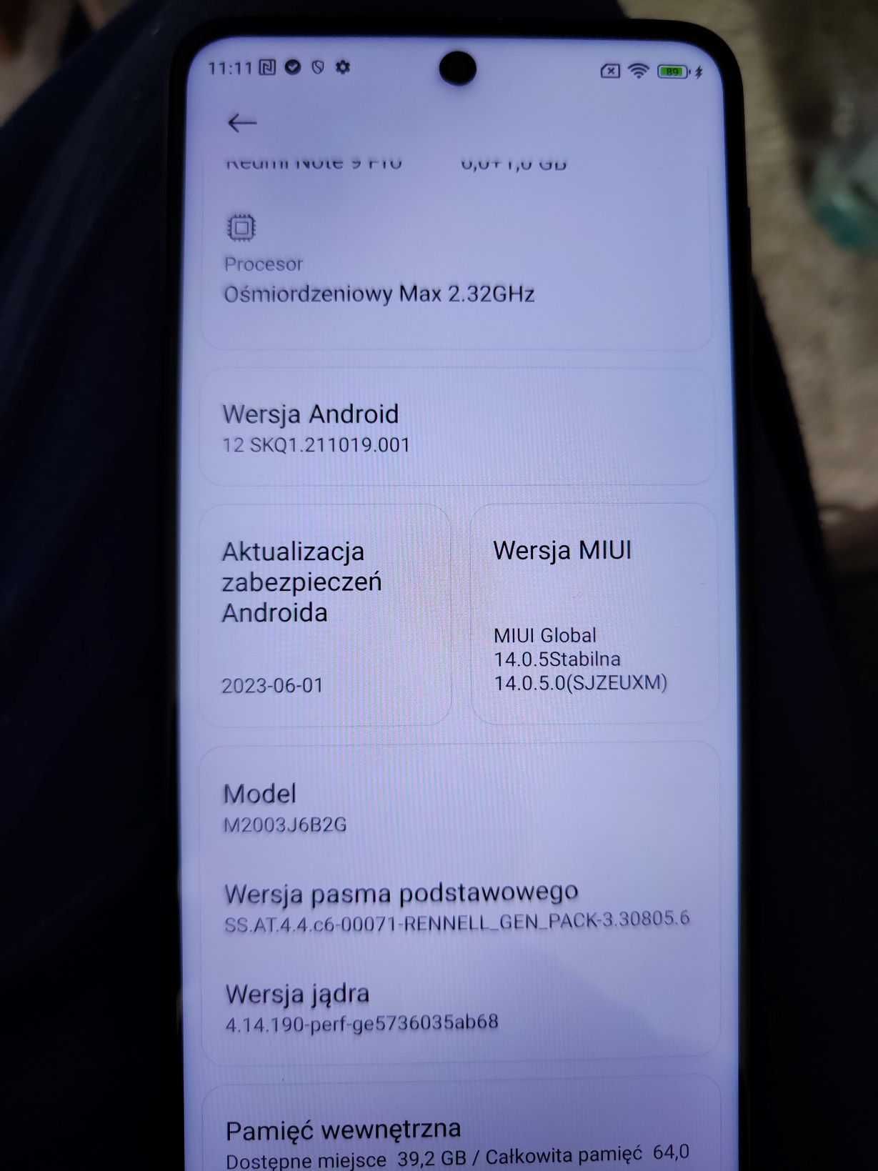 XIAOMI Redmi Note 9 PRO 64 GB