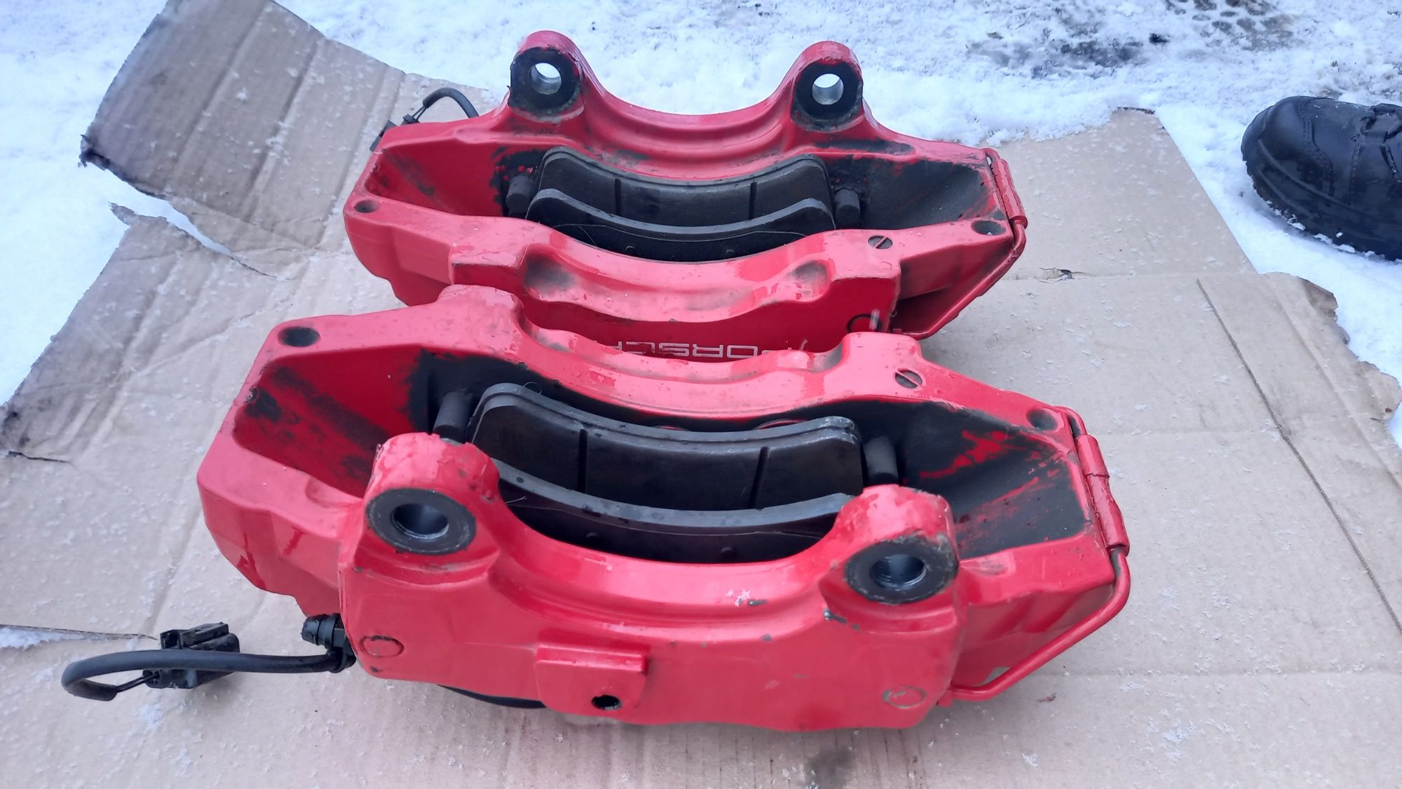 Суппорта Brembo Z-18 от Porsche Cayenne Turbo 6ти поршневые гальма