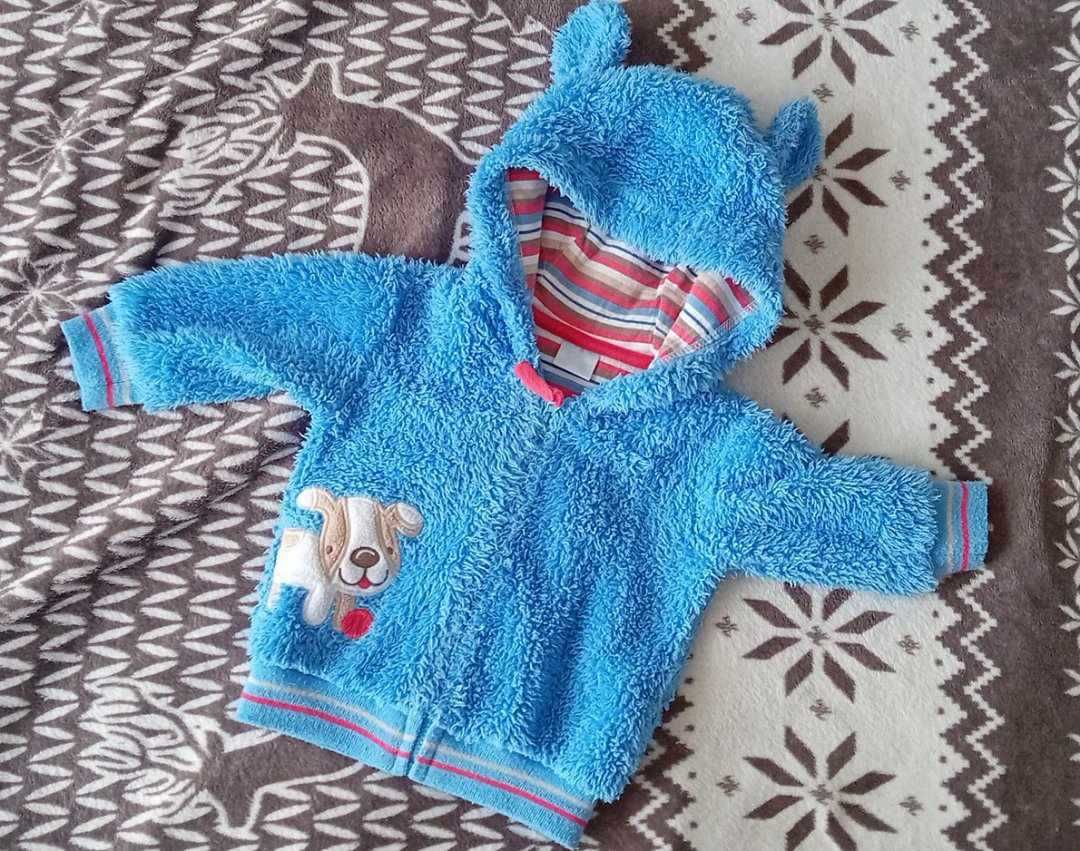 Ciepła pluszowa bluza 68