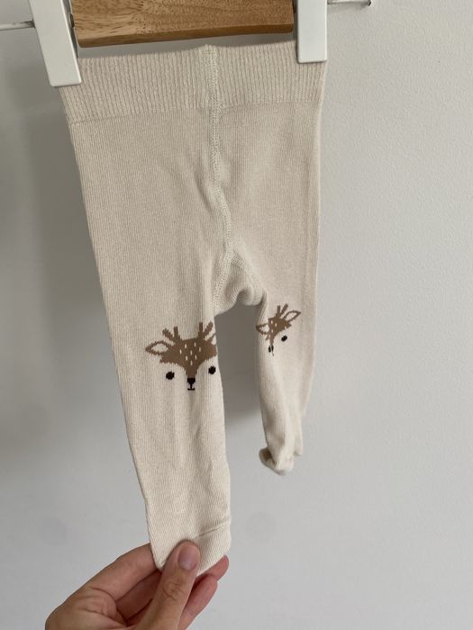 Rajstopy newbie 50/56 beżowe jelonki