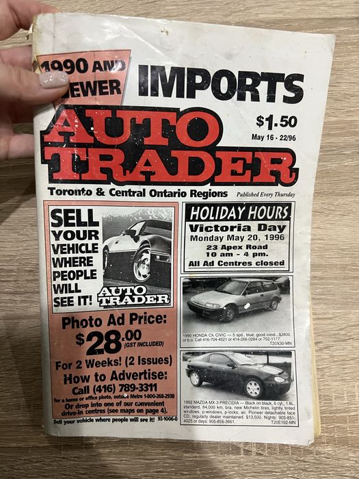 Gazeta kolekcjonerska Auto Trader 90’