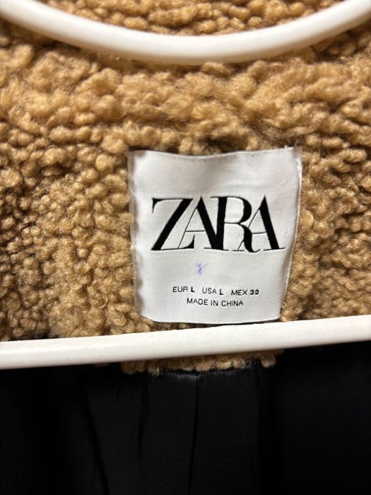 Шубка  Zara Тедді овчина L/40