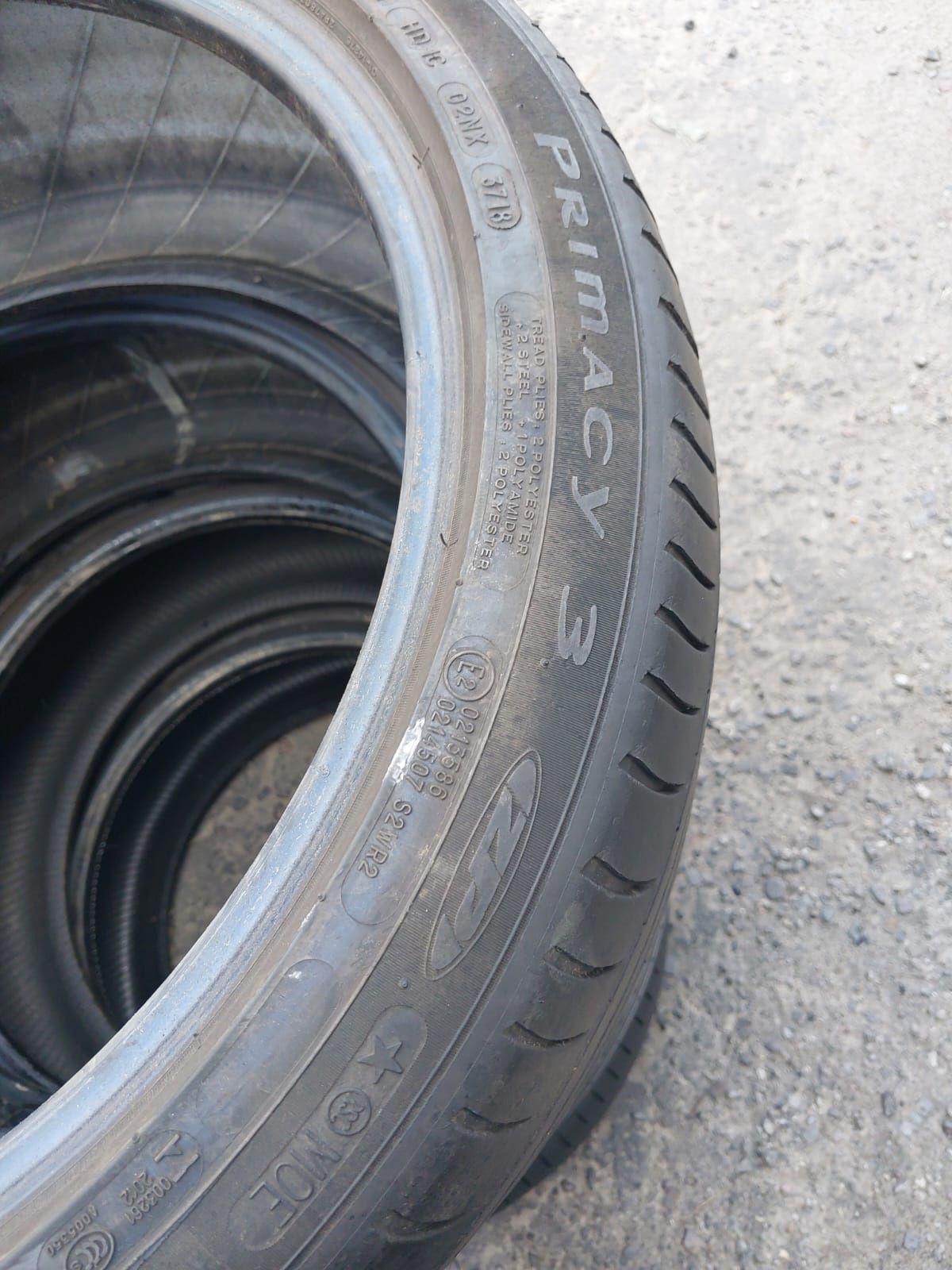 Opony używane 245/40/19 michelin runflat 2x5 mm 2018