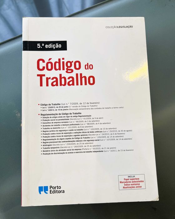 Livro novo 'Código do Trabalho'