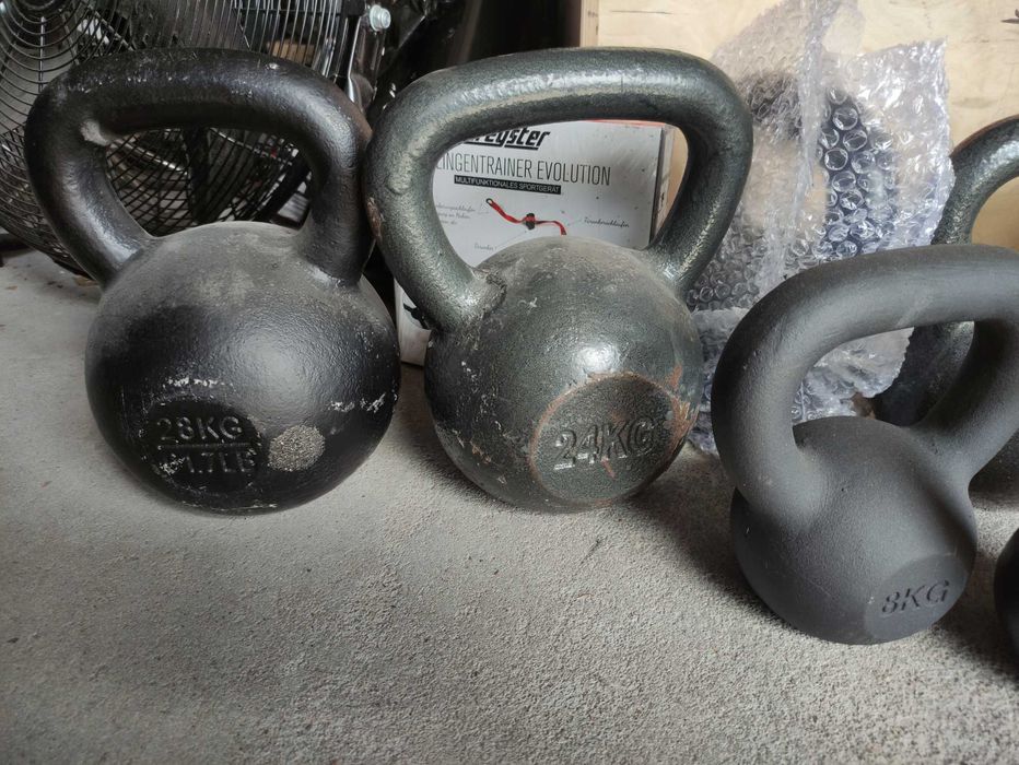 Kettlebell żeliwny żeliwne 8kg 12kg 16kg 20kg 24kg Obciążenie Odważnik