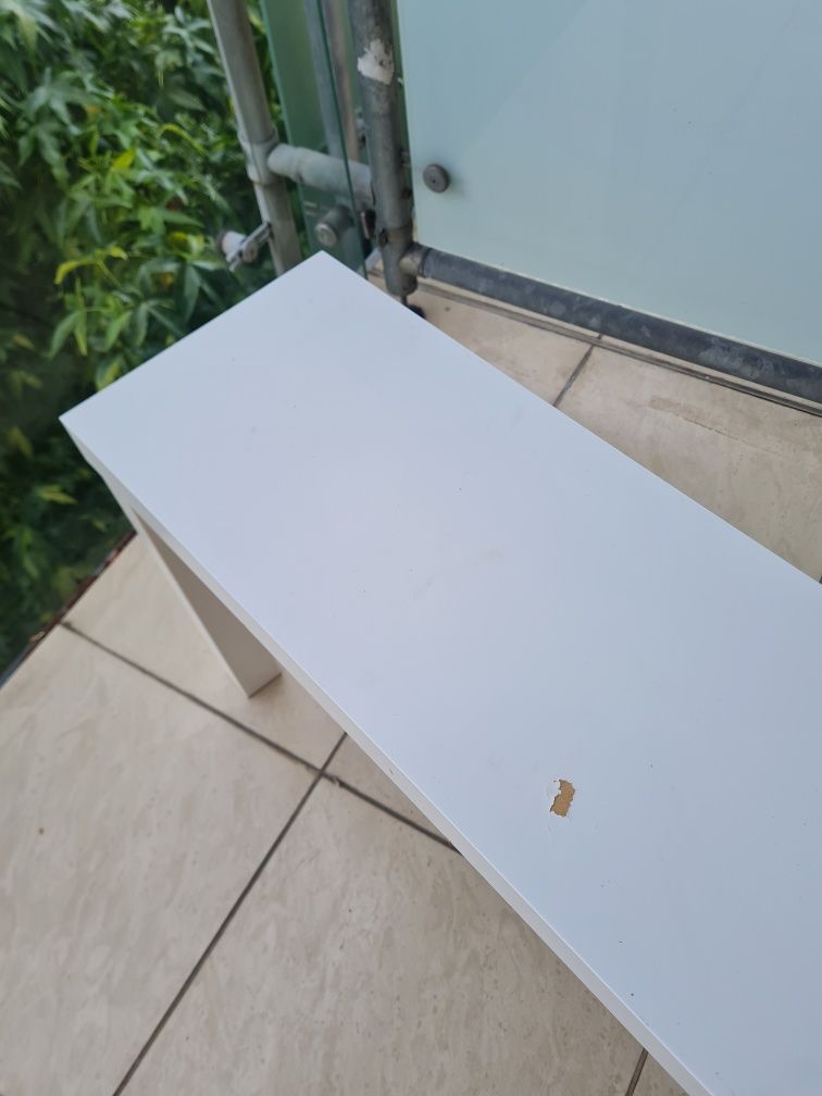 Stolik pod tv konsola konsolowy ławka ławeczka biała lack ikea