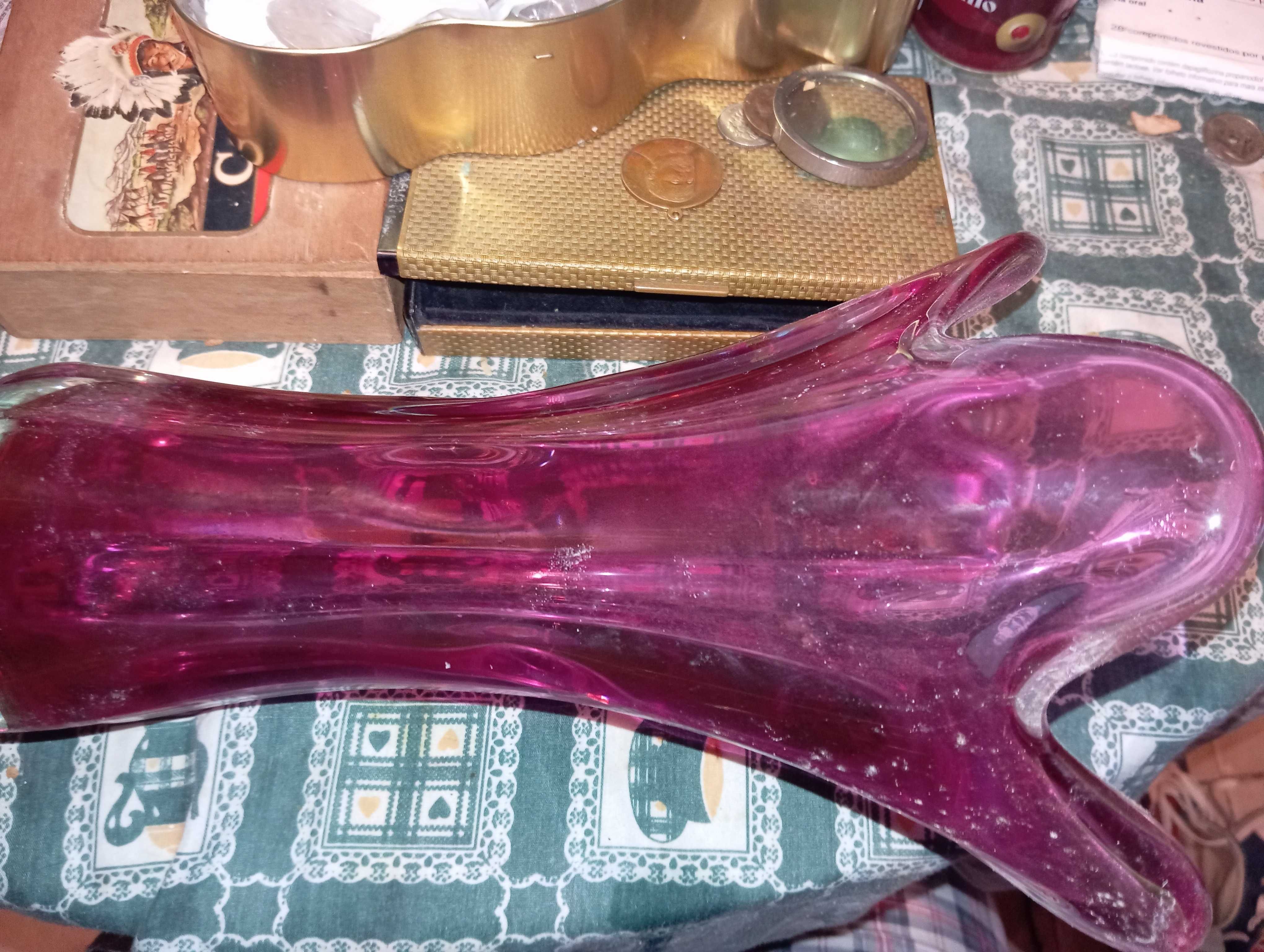 Jarra 45 cm  fábrica Marinha grande cristal a sorpo