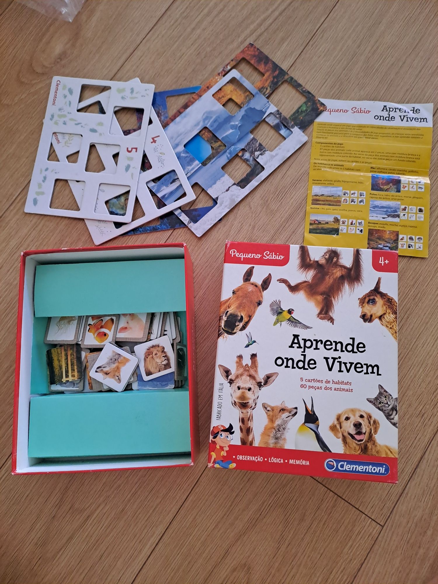 Aprende Onde Vivem os Animais - Clementoni
