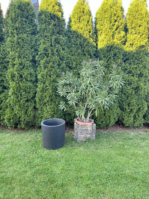 Styropianowa grafitowa antracyt donica xxl