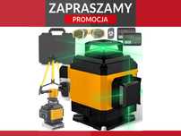 Promocja! Nowa Poziomica laserowa 4d 16linii 25m laser krzyżowy statyw