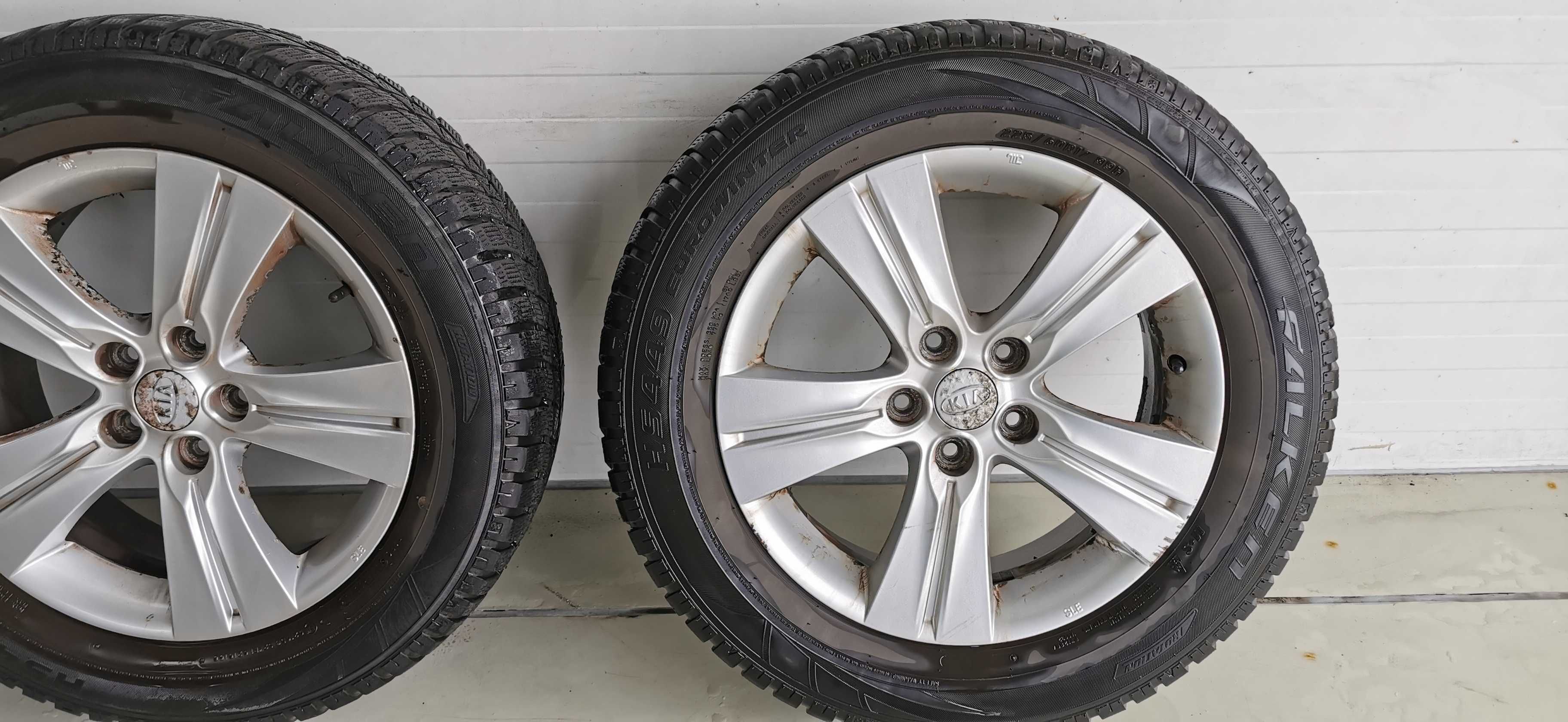 Sprzedam alufelgi koła 5x114.3 Kia Sportage 225x60 R17 ET 35