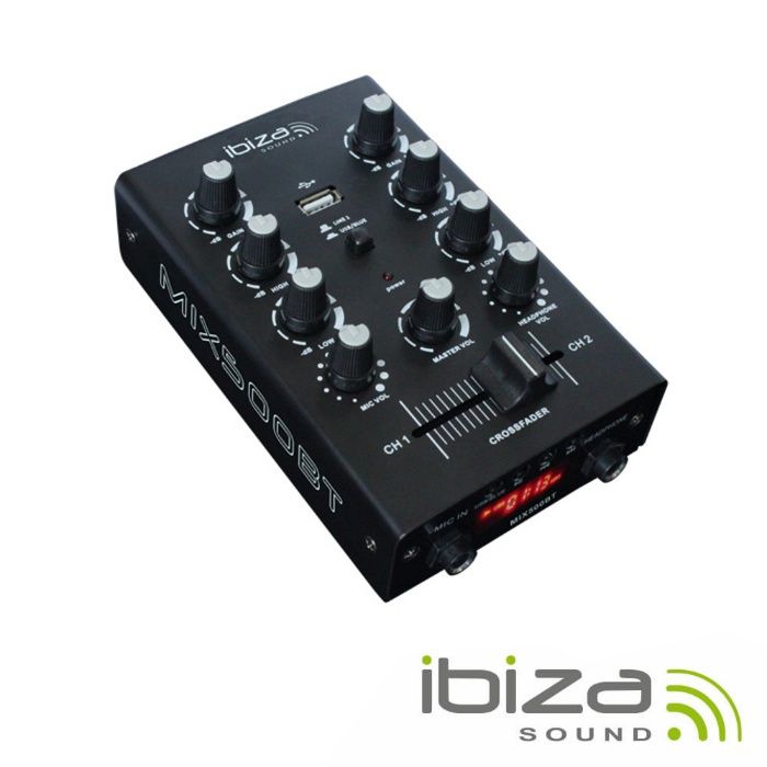 Mesa de mistura 2 canais USB/REC/Bluetooth - IBIZA