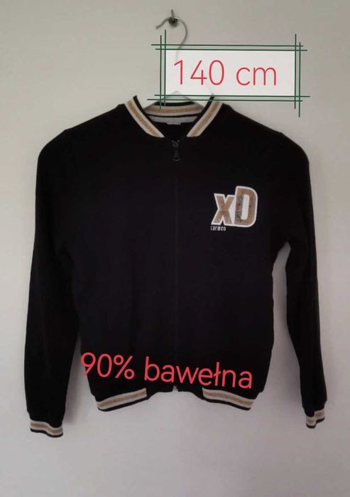 Czarna bluza ze złotymi elementami dziecięca