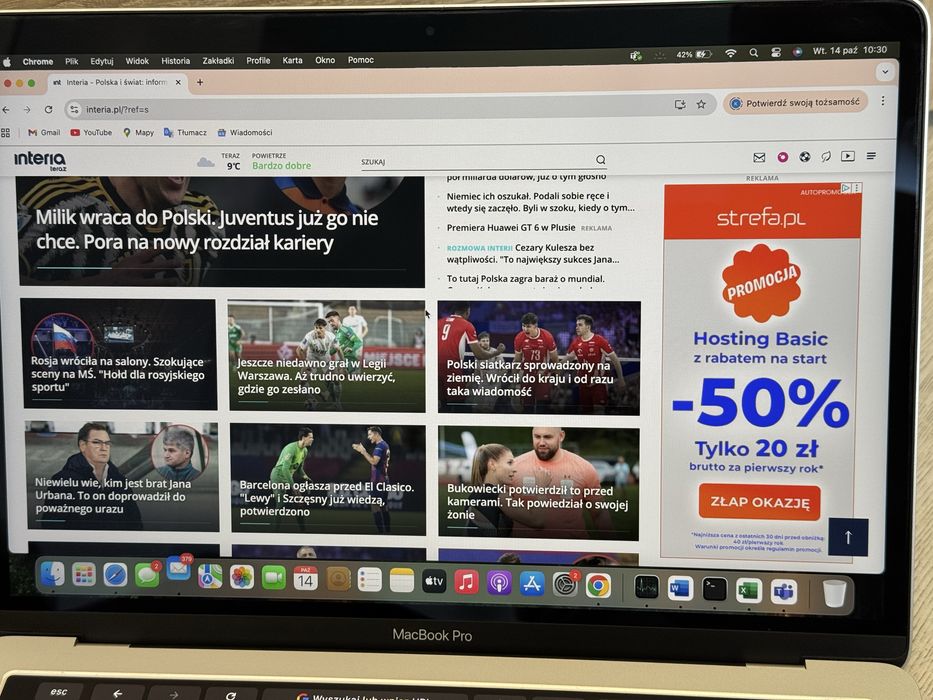 Apple MacBook Pro i5 8GB Ram Touch Bar 512GB SSD jak nowy