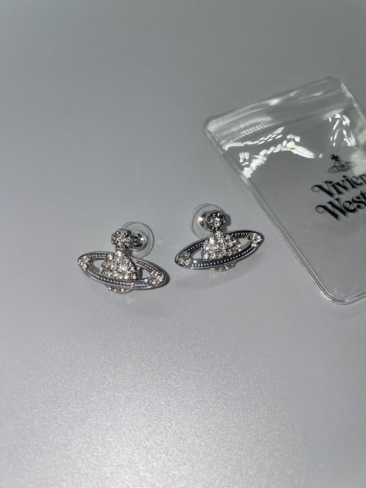 Vivienne Westwood orb Сережки кольє кулон серьги в стилі miu miu bas