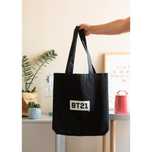 BT21 Torba zakupowa materiałowa 28x40 cm Czarny