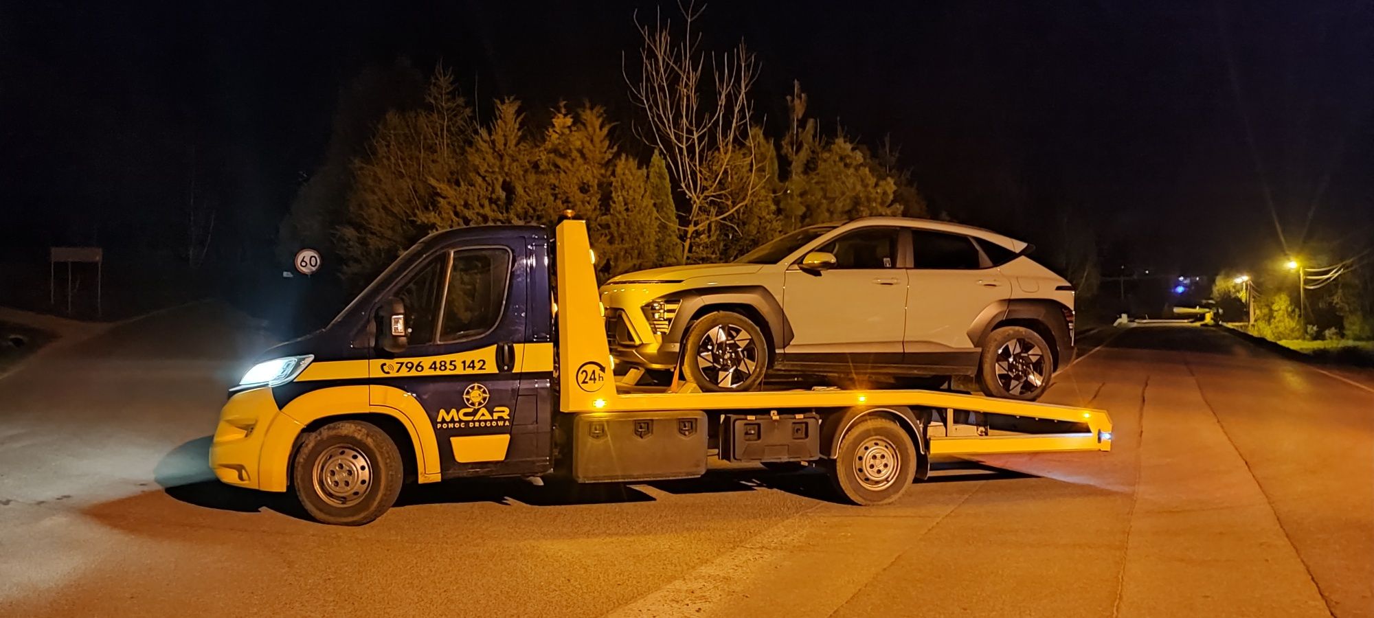 Pomoc drogowa 24h Laweta Gorlice Autolaweta Transport Pojazdów