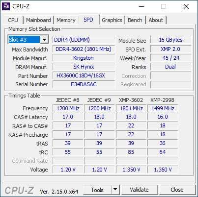 HyperX DDR4 32GB 3600MHz