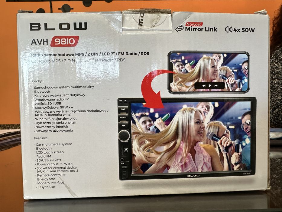 Auto radio Blow  - AVH-9810+BVS-544