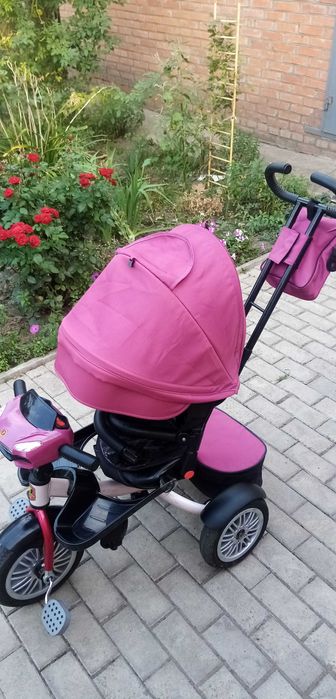 Дитячий велосипед з ручкою