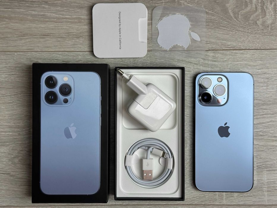 Apple iPhone 13 Pro - 256GB - Sierra Blue Neverlock ІДЕАЛ 100% АКУМ