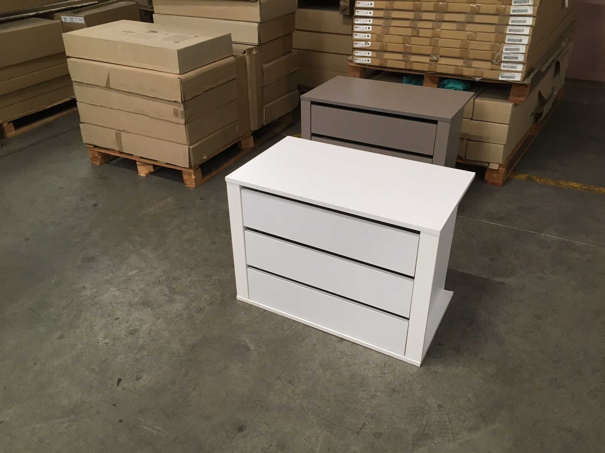 Komoda 3-szuflady 75x54x44 (biała,buk lub dąb artisan) Nowa