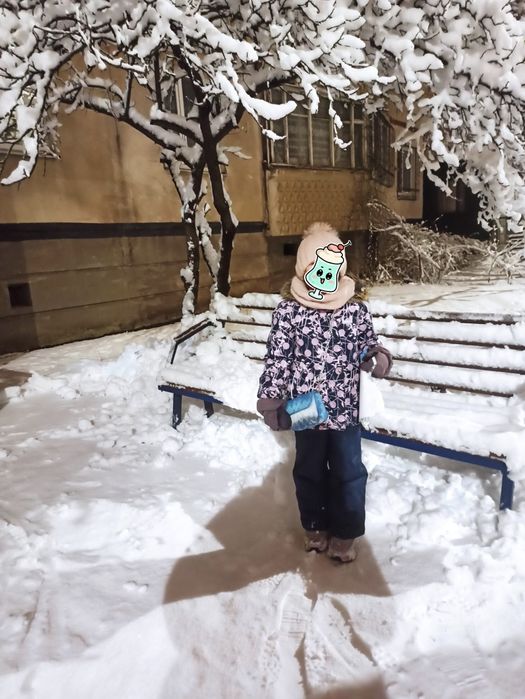 Зимовий комбінезон для дівчинки lenne 116+6