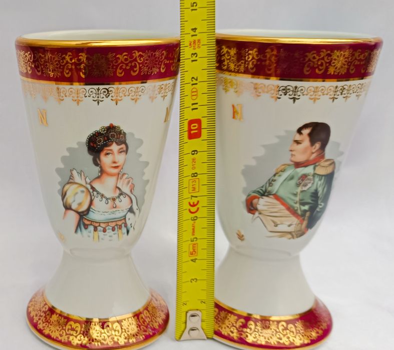 "Napoléon" Колекційні фарфорові бокали Limoges, D’Arceau-Limoges