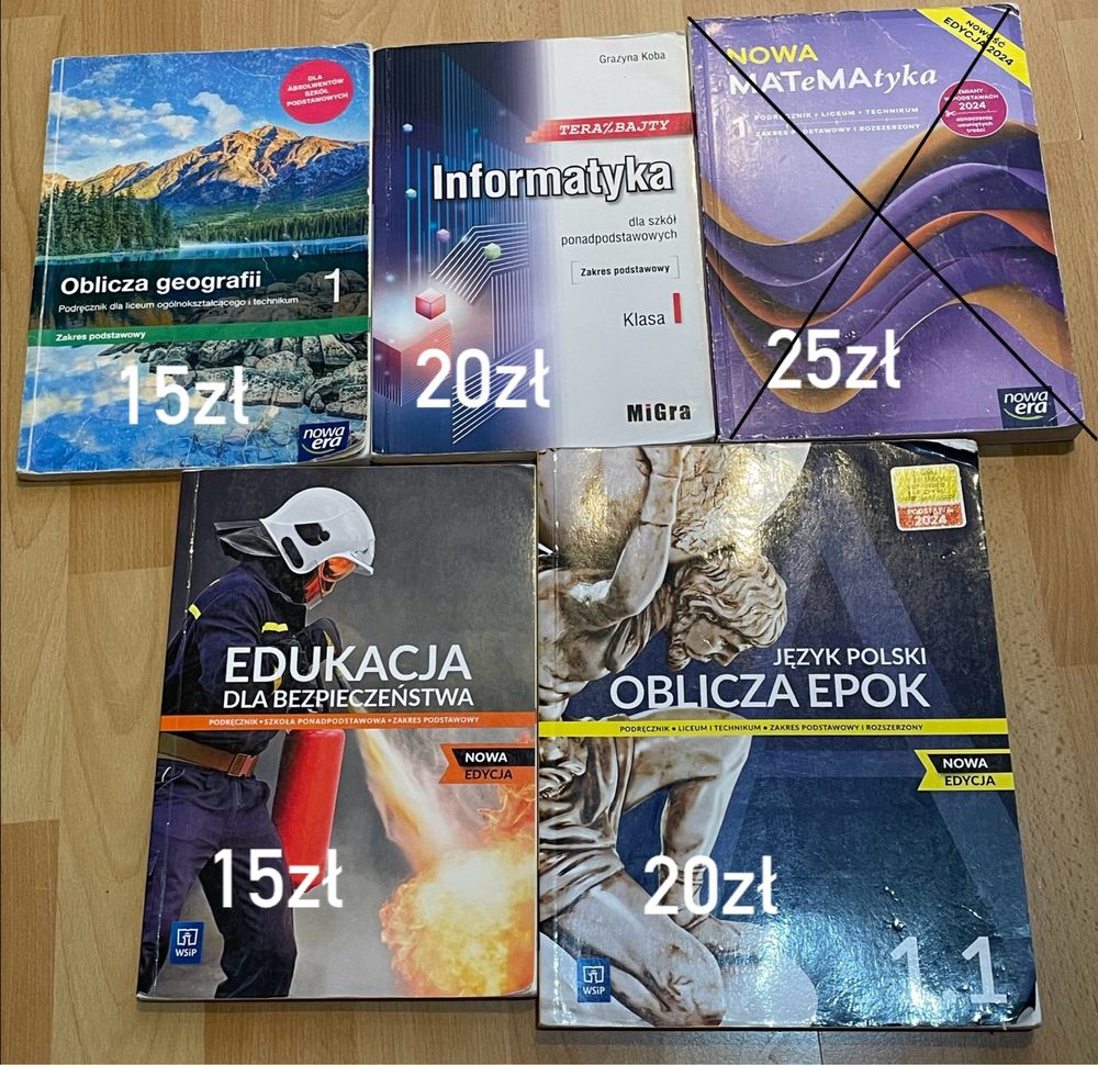 Sprzedam książki do klasy 1