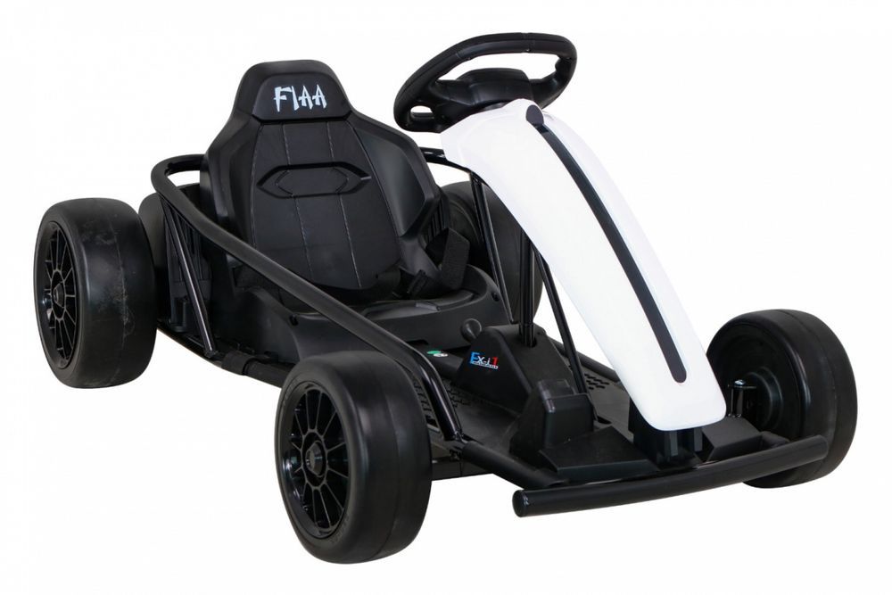 Gokart FX1 Drift Master biały dziecięcy samochodzik - EkstraZabawki.pl