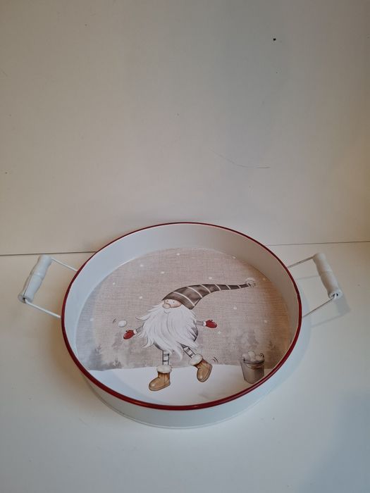 Taca z motywem świątecznym