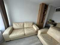 Wypoczynek skorzany dan-wex (rozkladana sofa i dwa fotele)